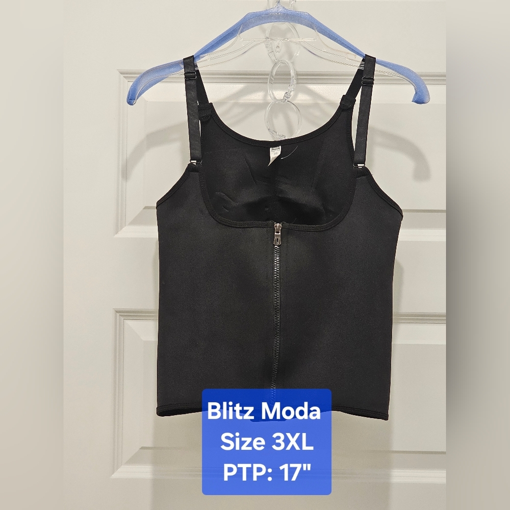 Blitz Moda Waist Trainer Tank Top, EUC, Size 3XL